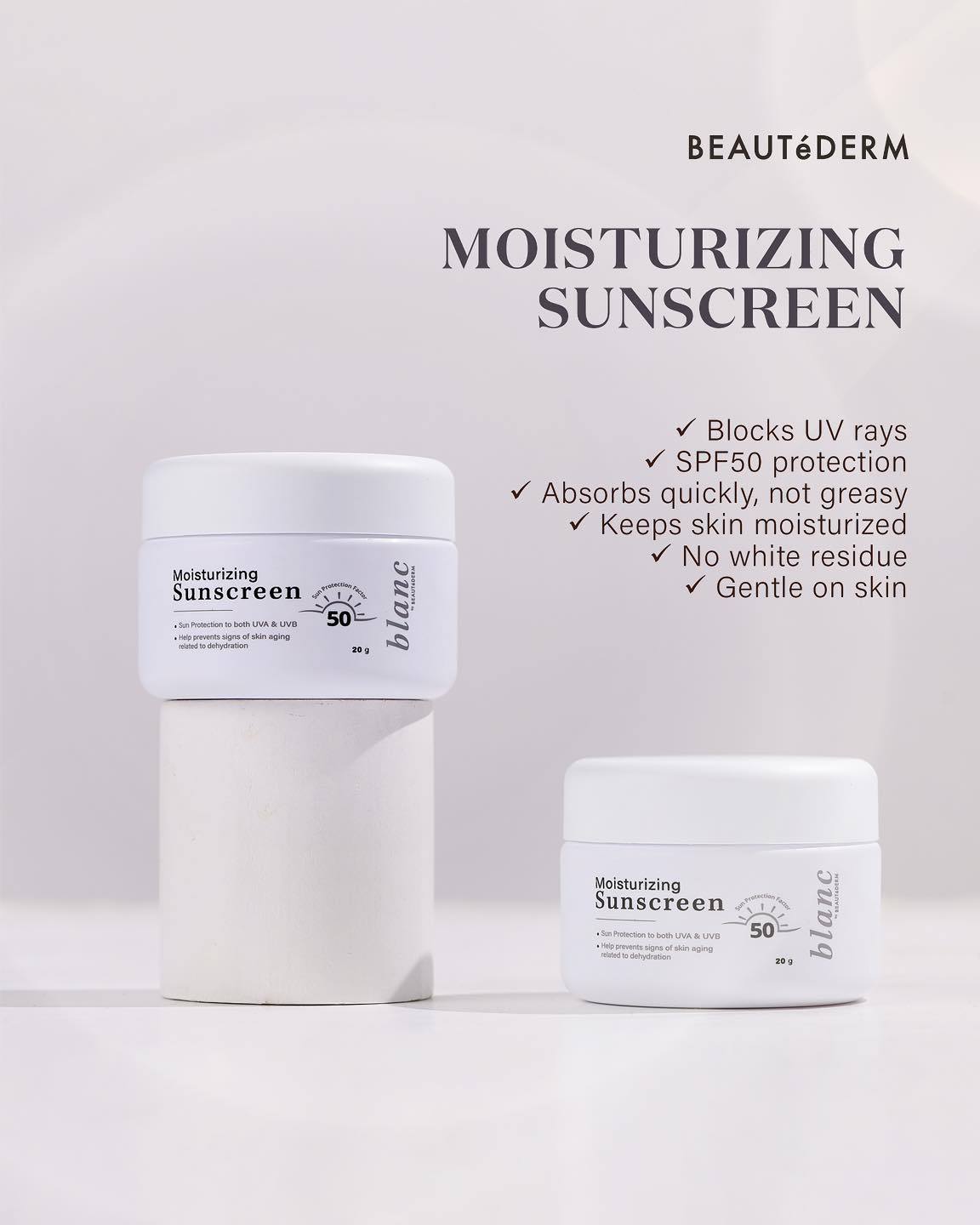 Blanc moisturizing sunscreen SPF50 image 0