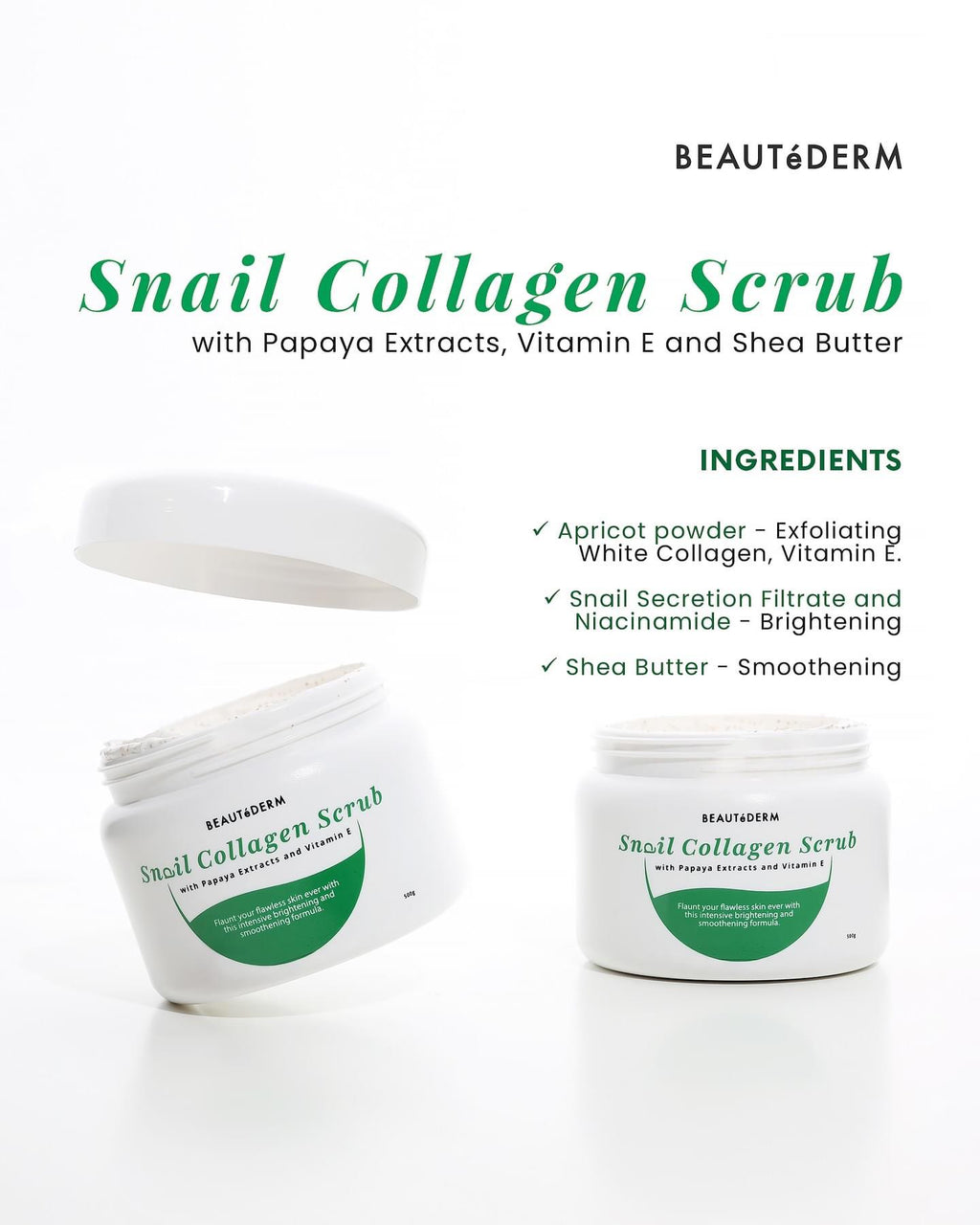 Snail collagen scrub 500g image 1