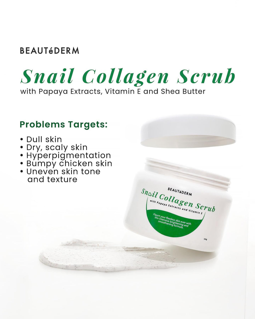 Snail collagen scrub 500g image 0