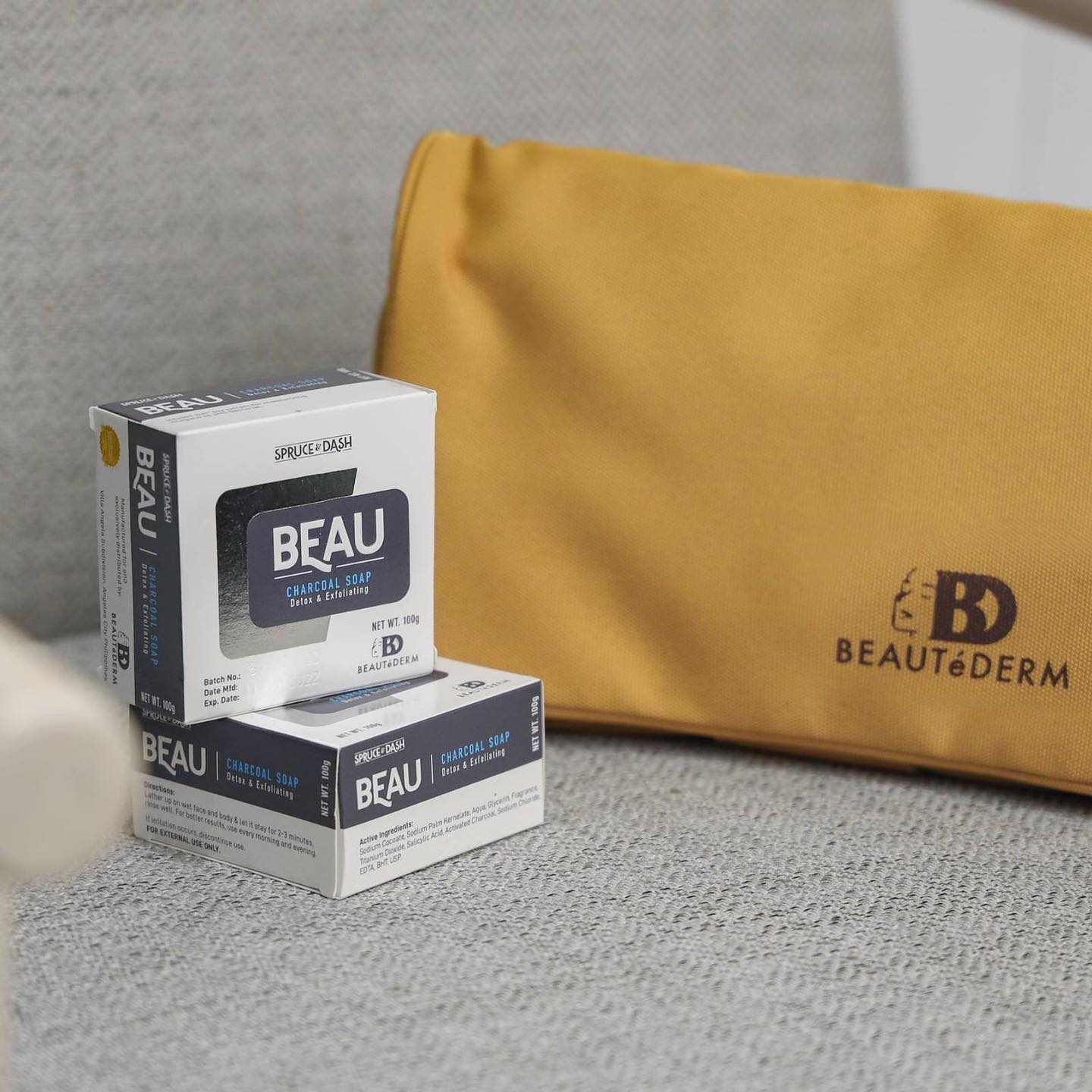 Beau charcoal soap 100g image 1